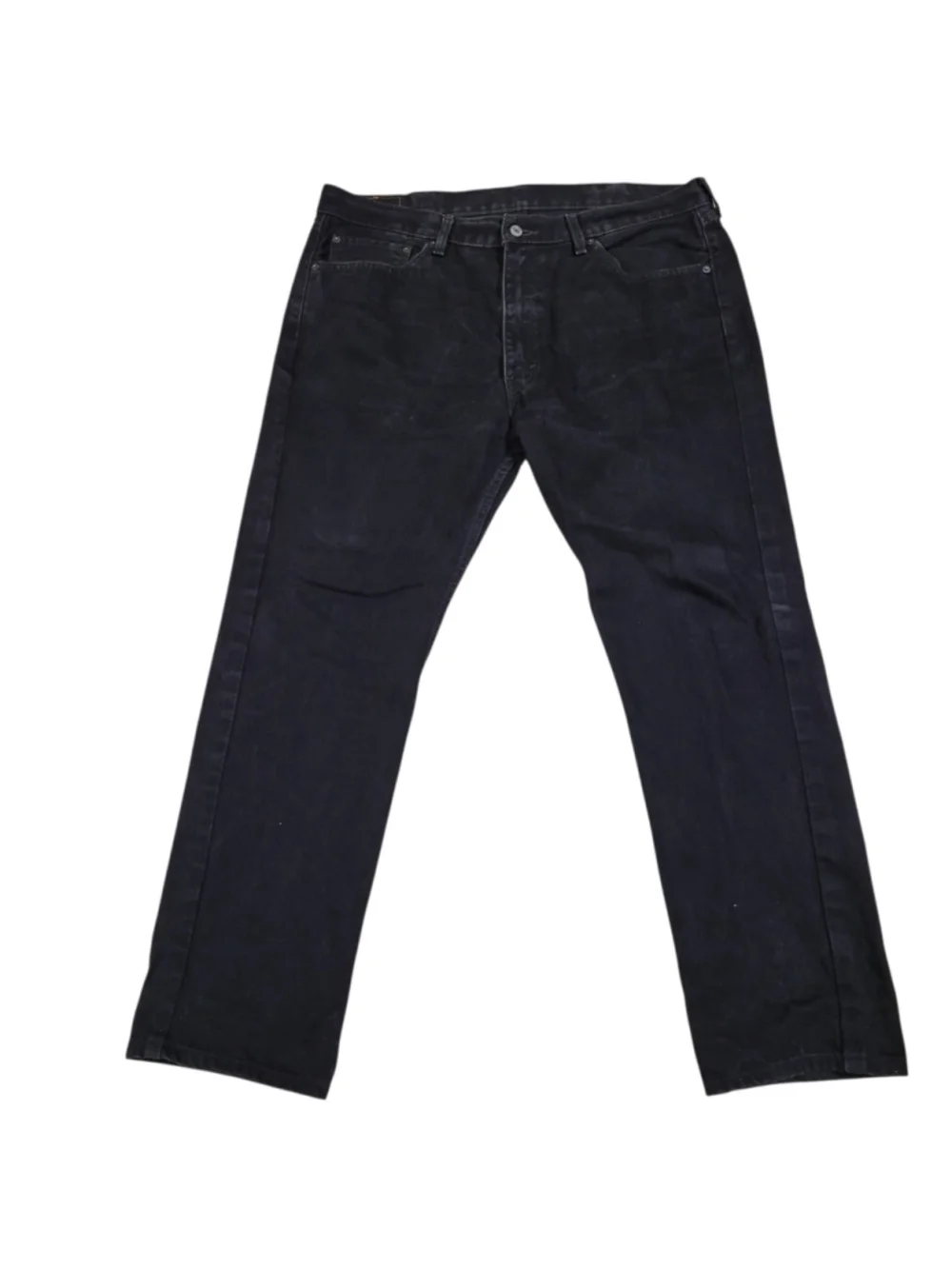 Levi's 505 Relaxed Fit Black 100% Cotton Straight Jeans Size 40/32 Men's Pre-own